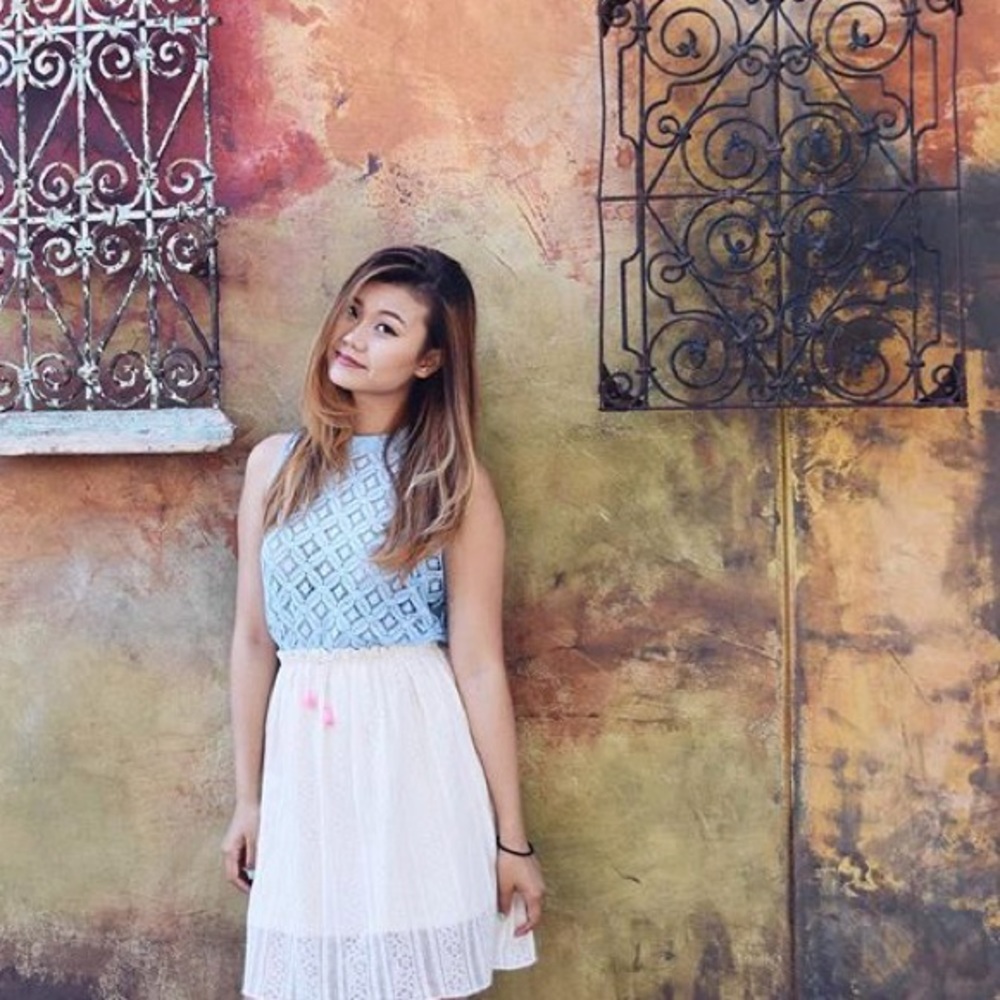 Blue Lace Top